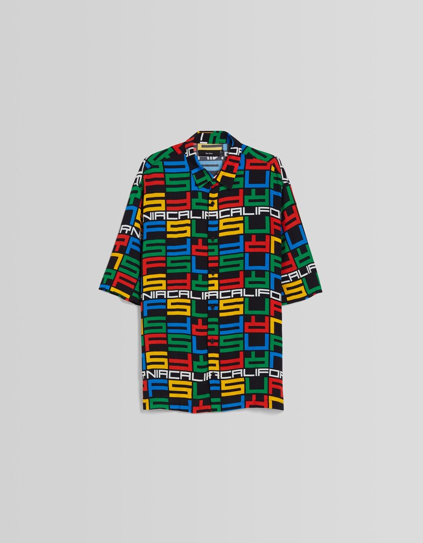 Camisa màniga curta print-Multicolor-4
