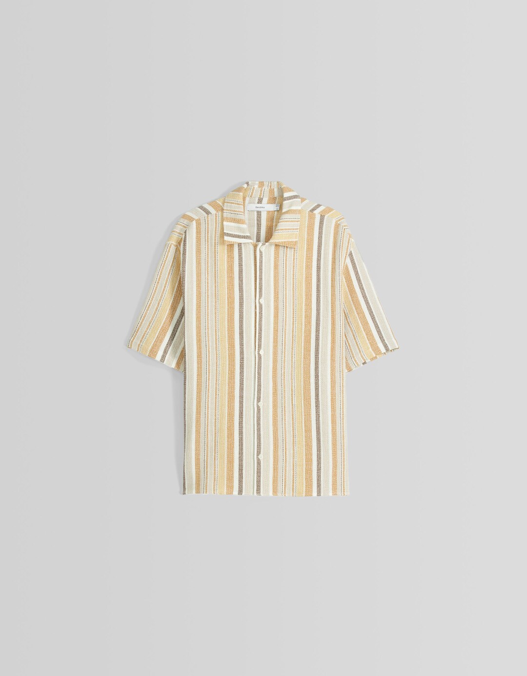 Camisa màniga curta rústica ratlles