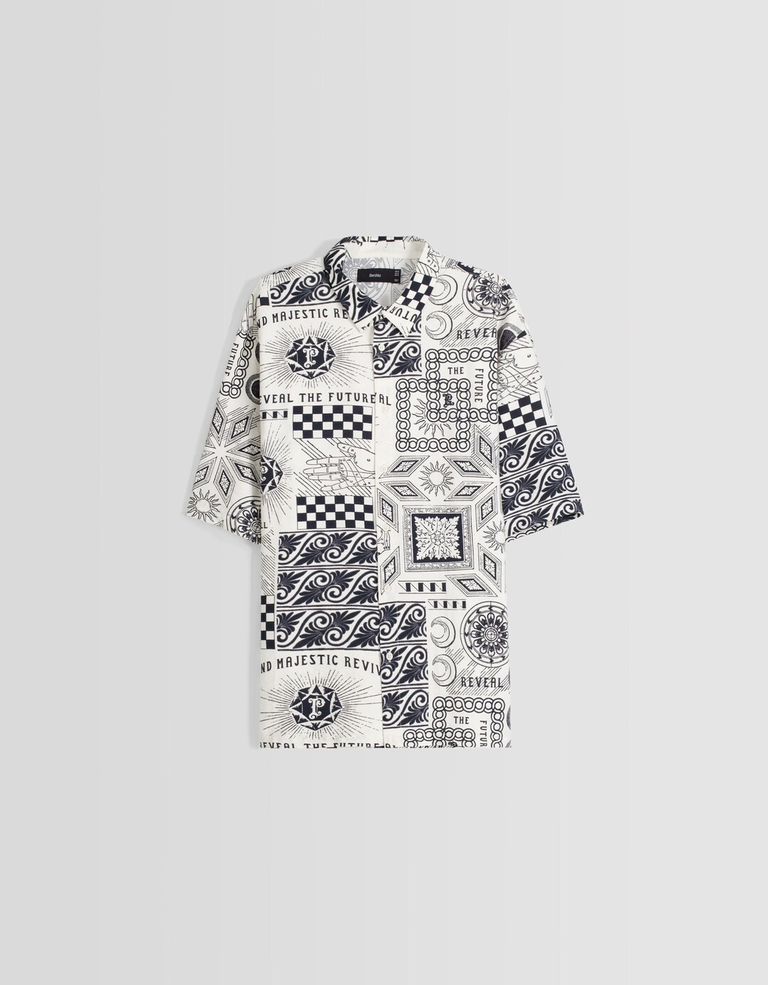 Camisa màniga curta rústica estampat