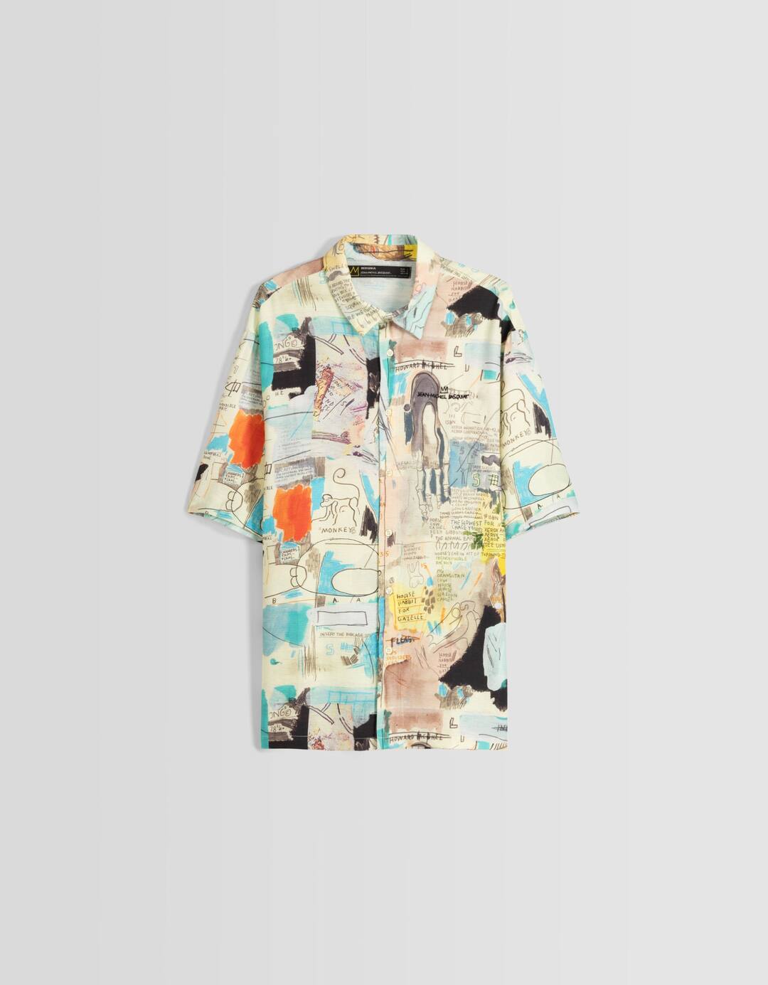 Camisa Jean-Michel Basquiat manga corta print