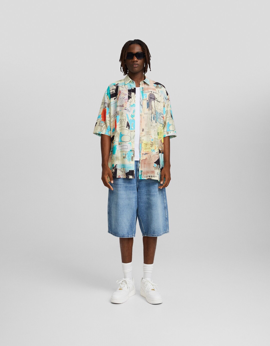 Chemise Jean-Michel Basquiat manches courtes imprimé
