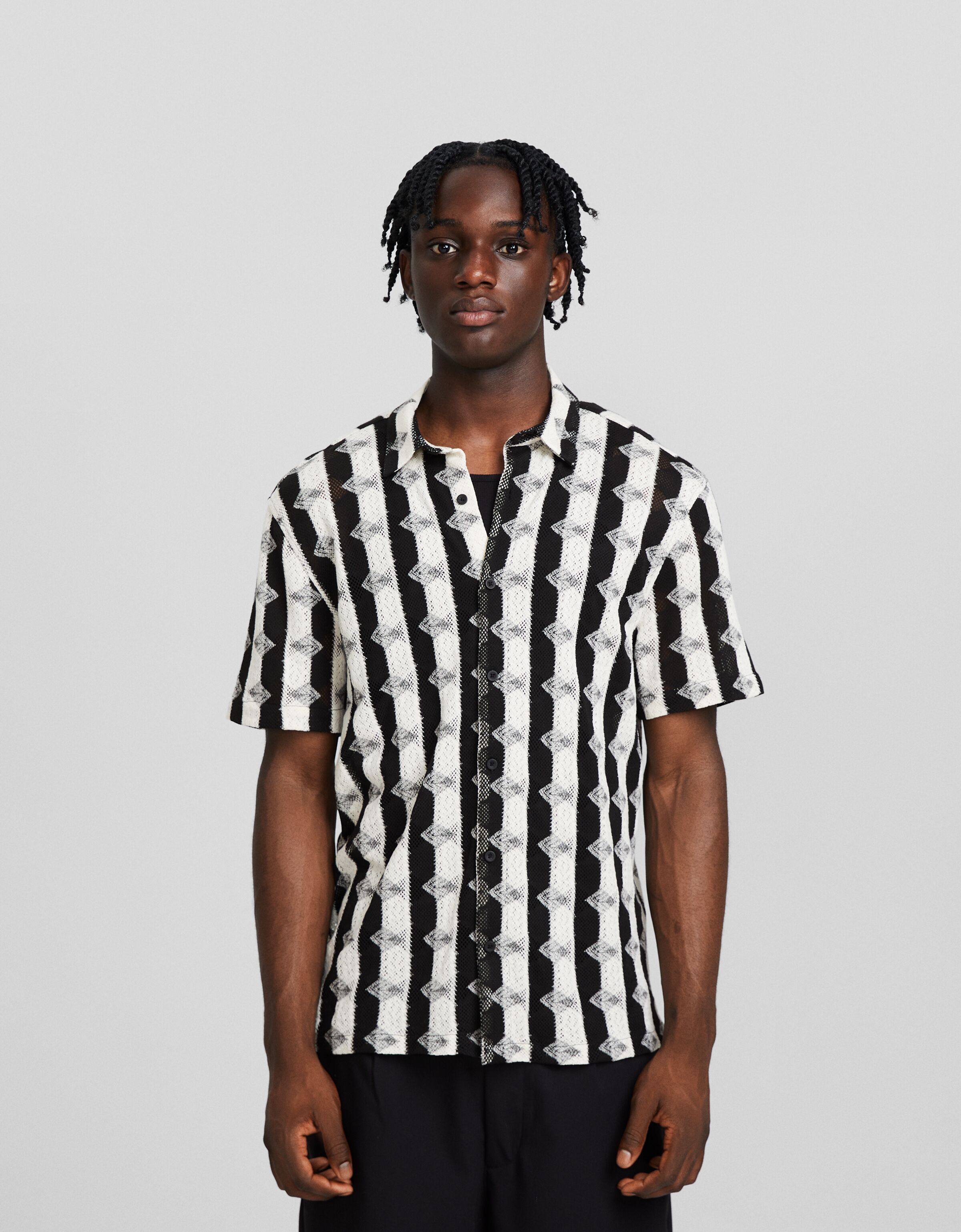 Camisa rayas cheap bershka hombre