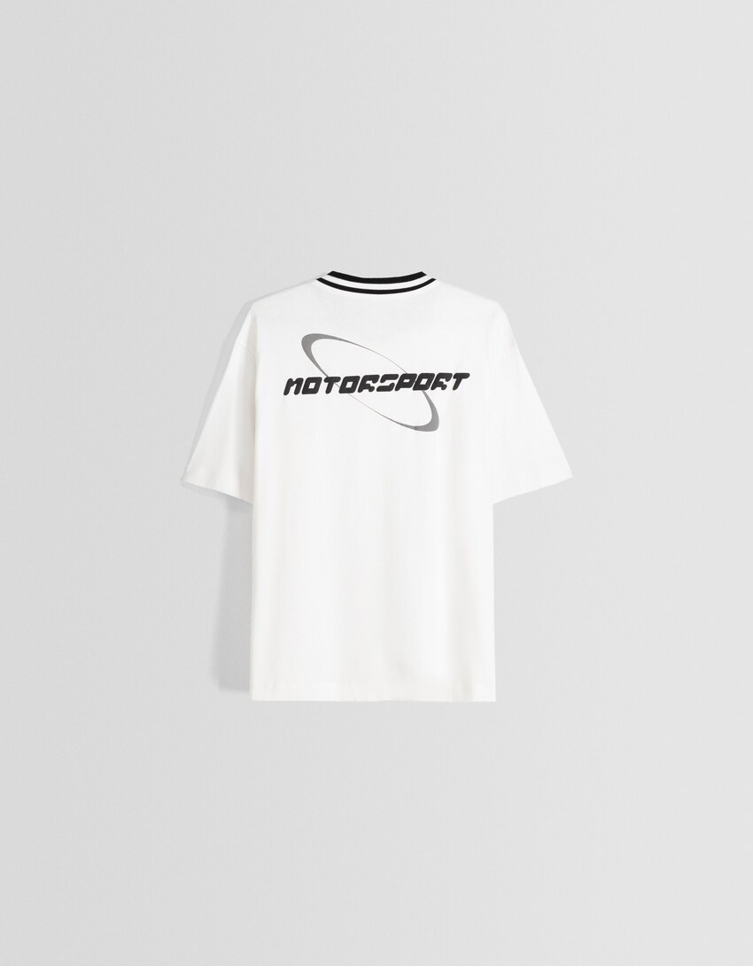 Camisa màniga curta beisbolera-Blanc trencat-5