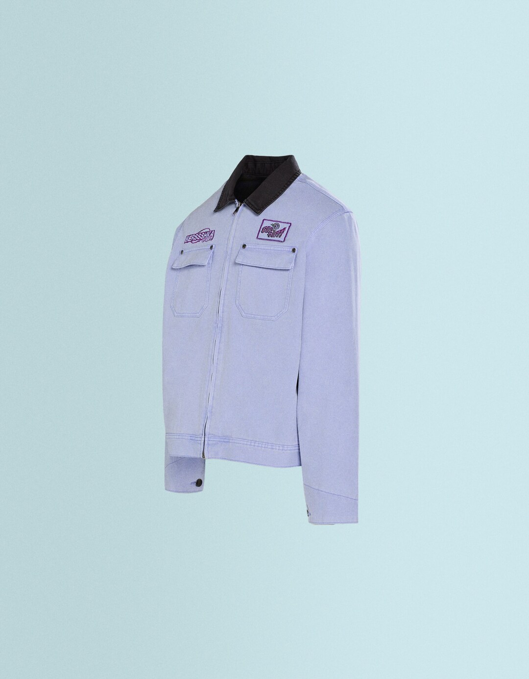 Surchemise SSSTUFFF X BERSHKA matelassée broderie imprimé