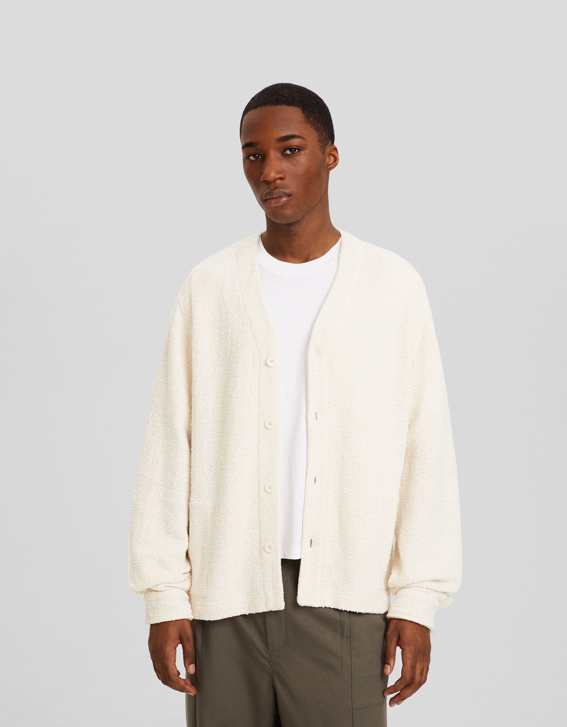 Cropped oversized cardigan new arrivals