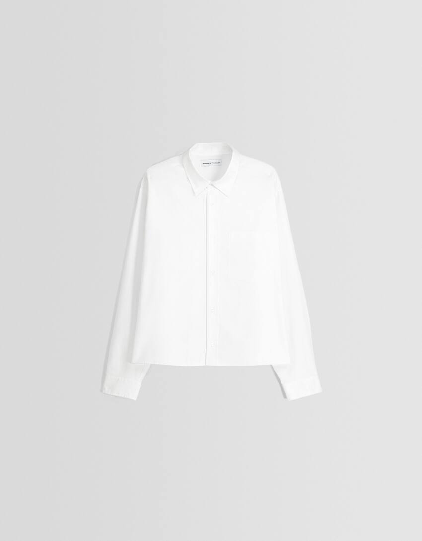 قميص أوكسفورد بأكمام طويلة-أبيض-4