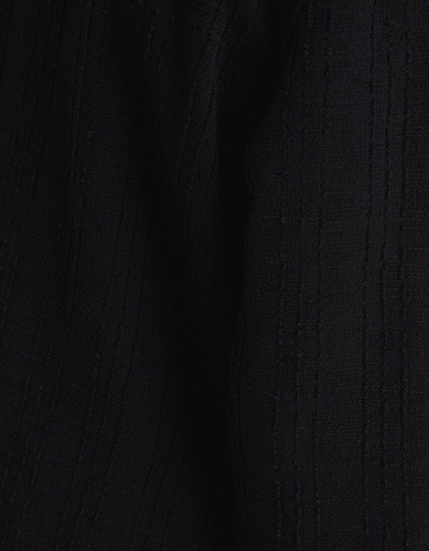 Camisa màniga llarga rústica-Negre-5