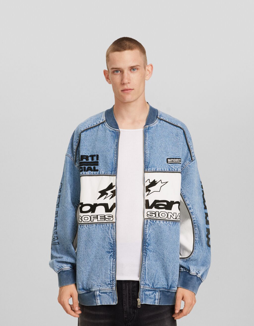 Bershka men's 2024 bomber jacket