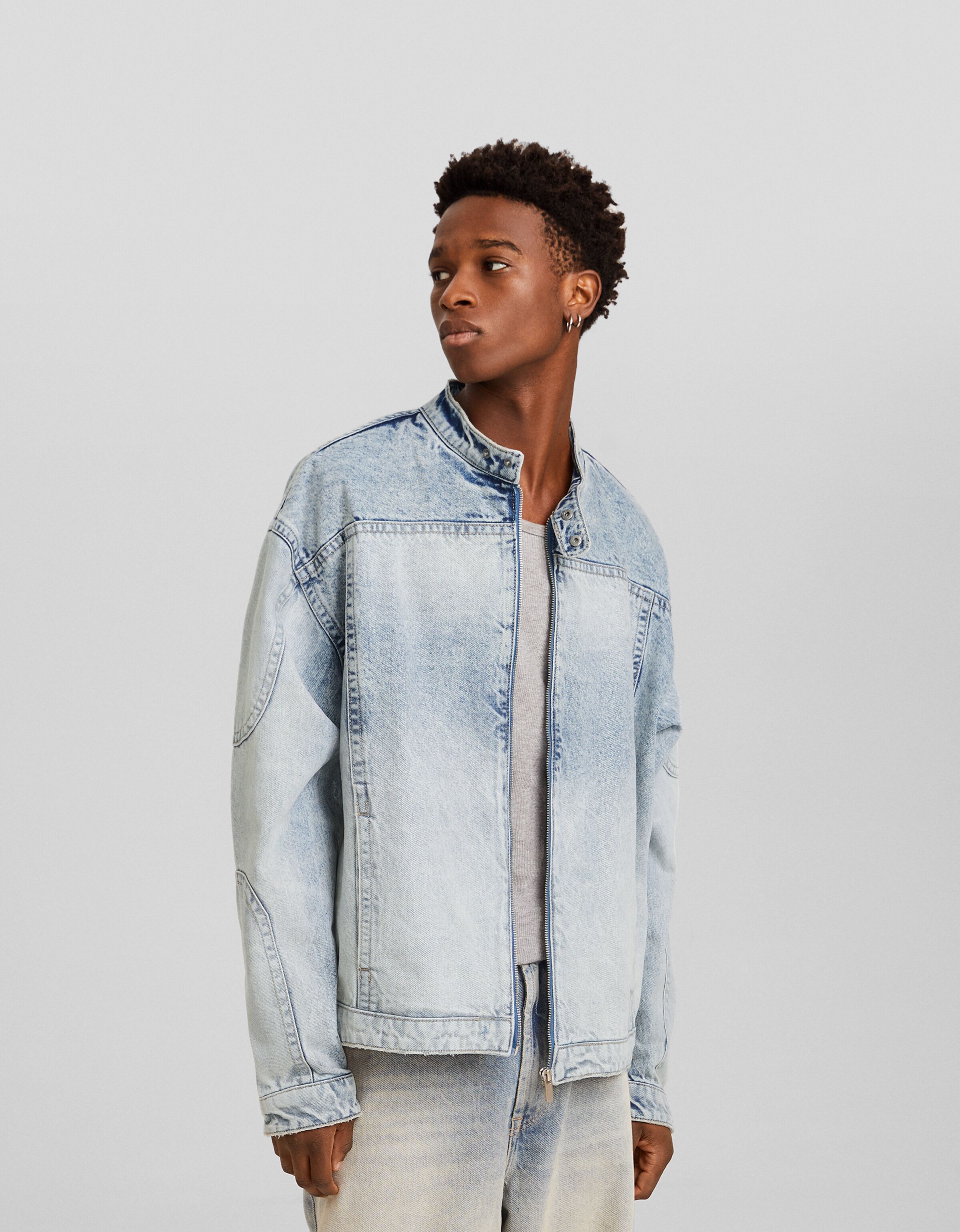 Veste jean online bershka