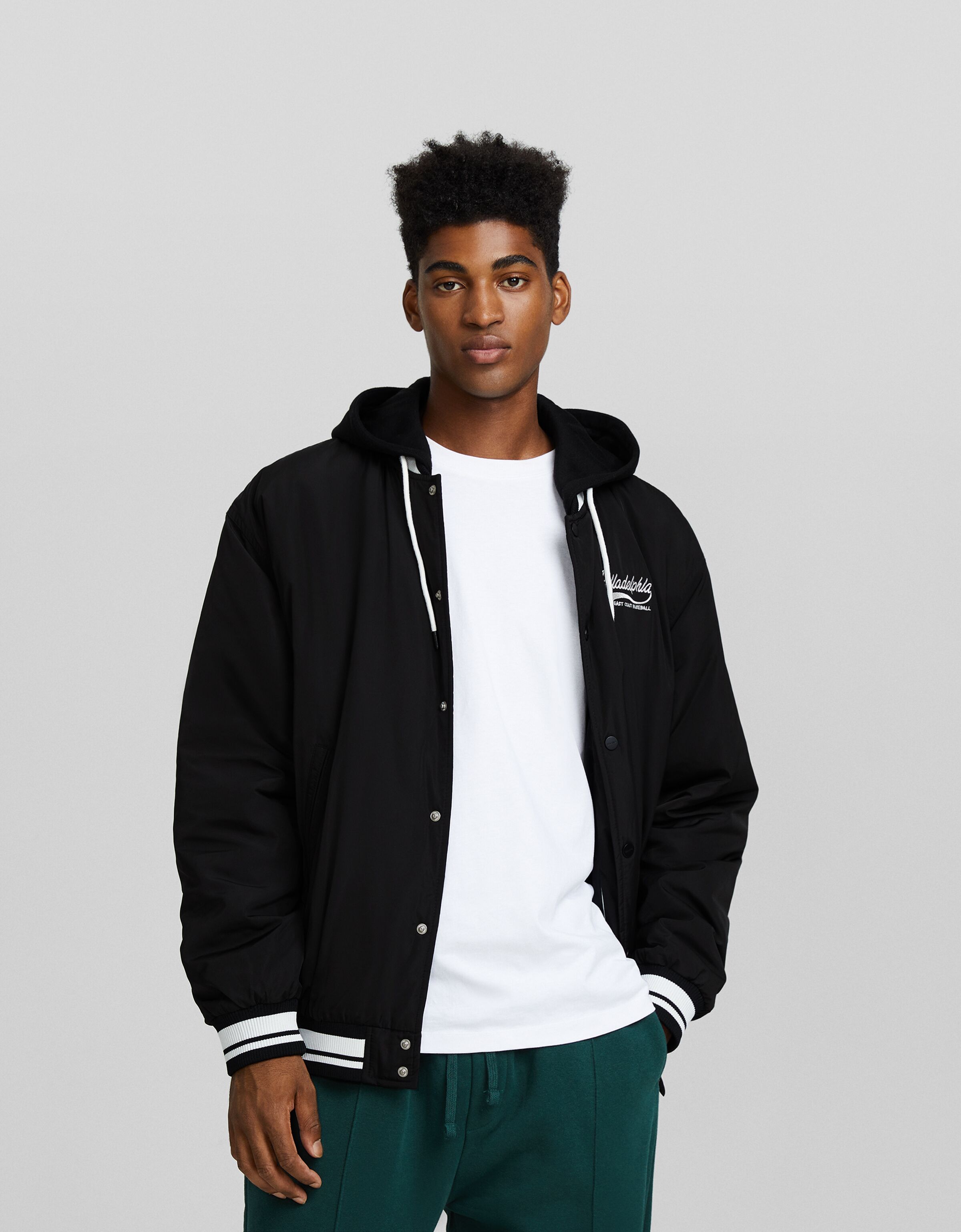 Black bomber clearance jacket sale