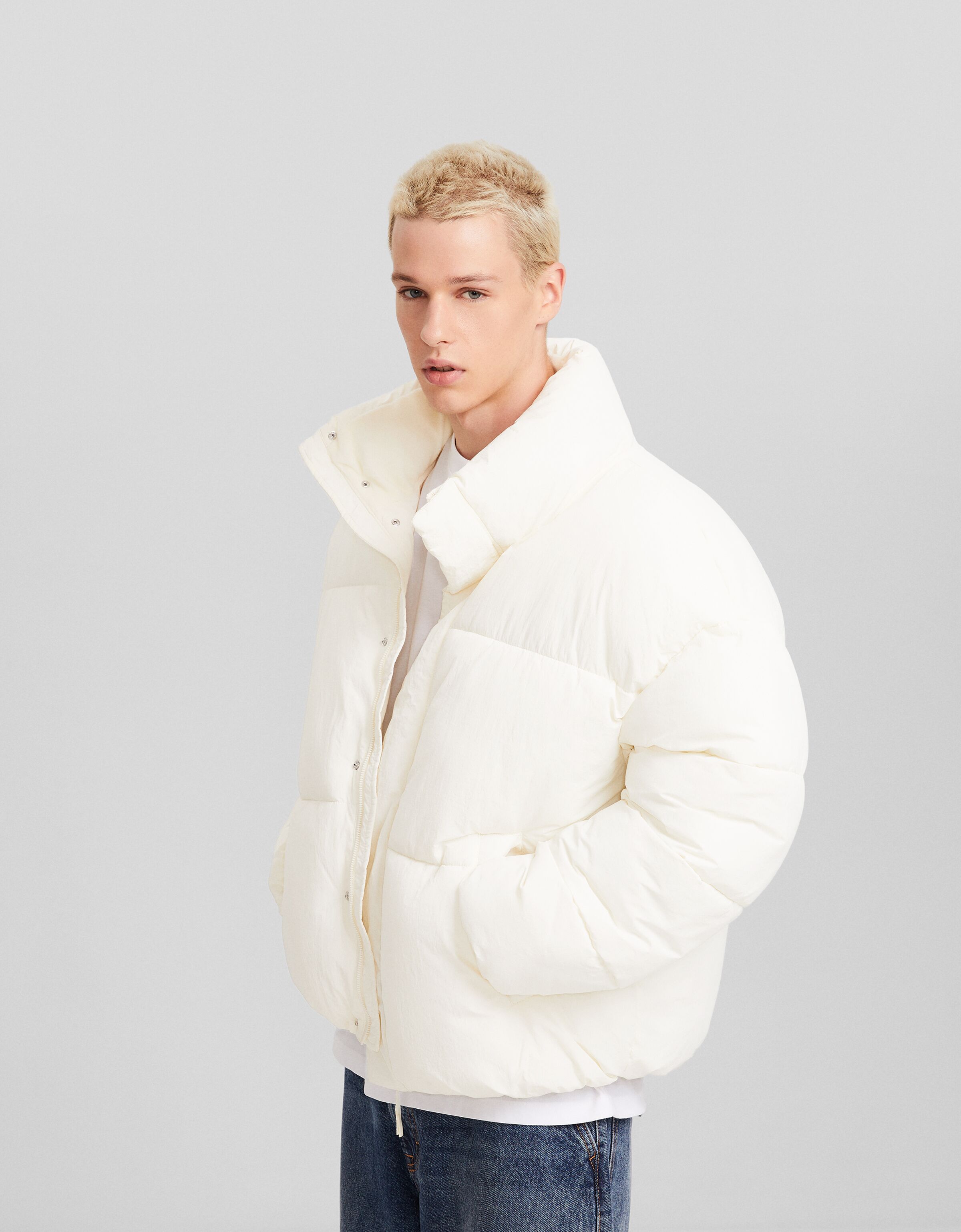 Parka homme bershka best sale