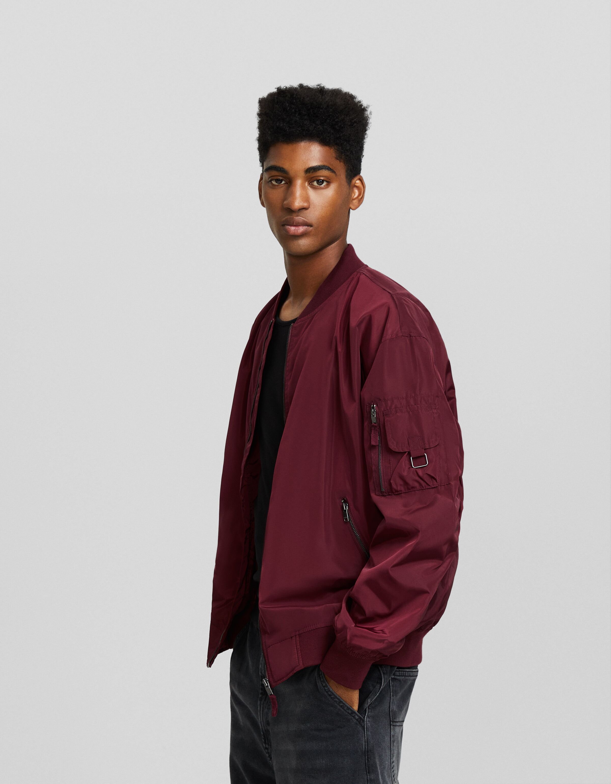 Bershka jacket mens sale