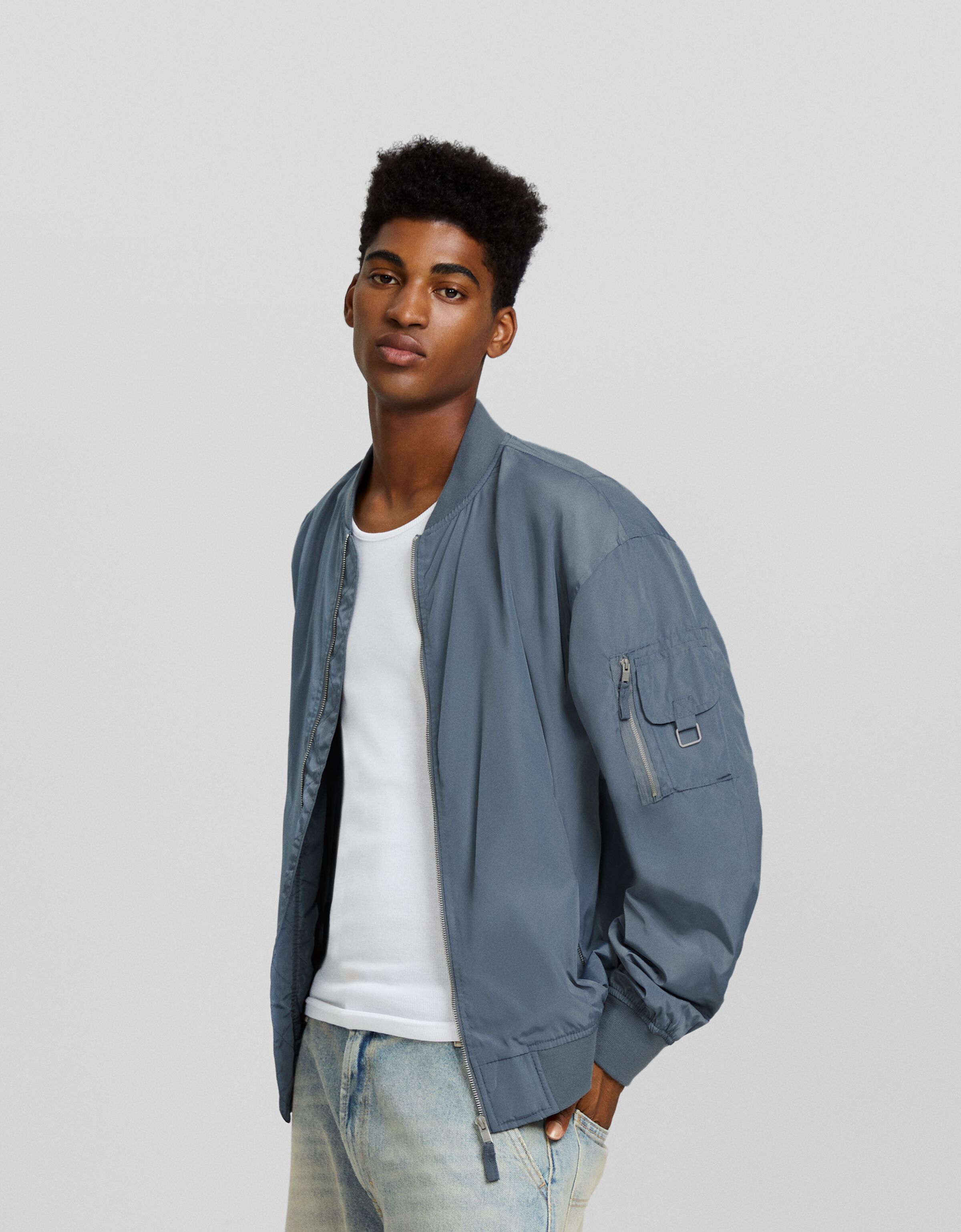 Lightweight technical bomber jacket