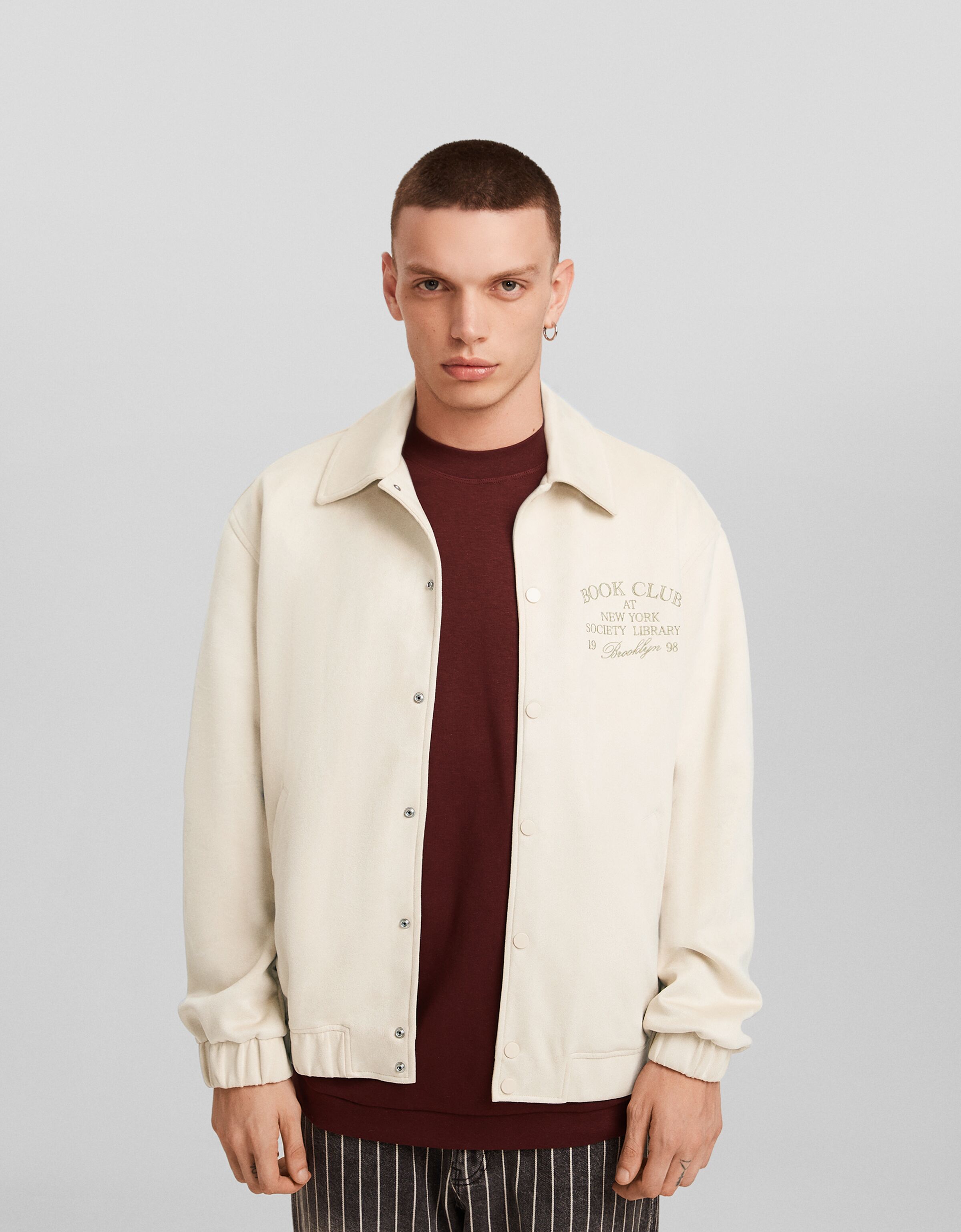 Bershka suede jacket top