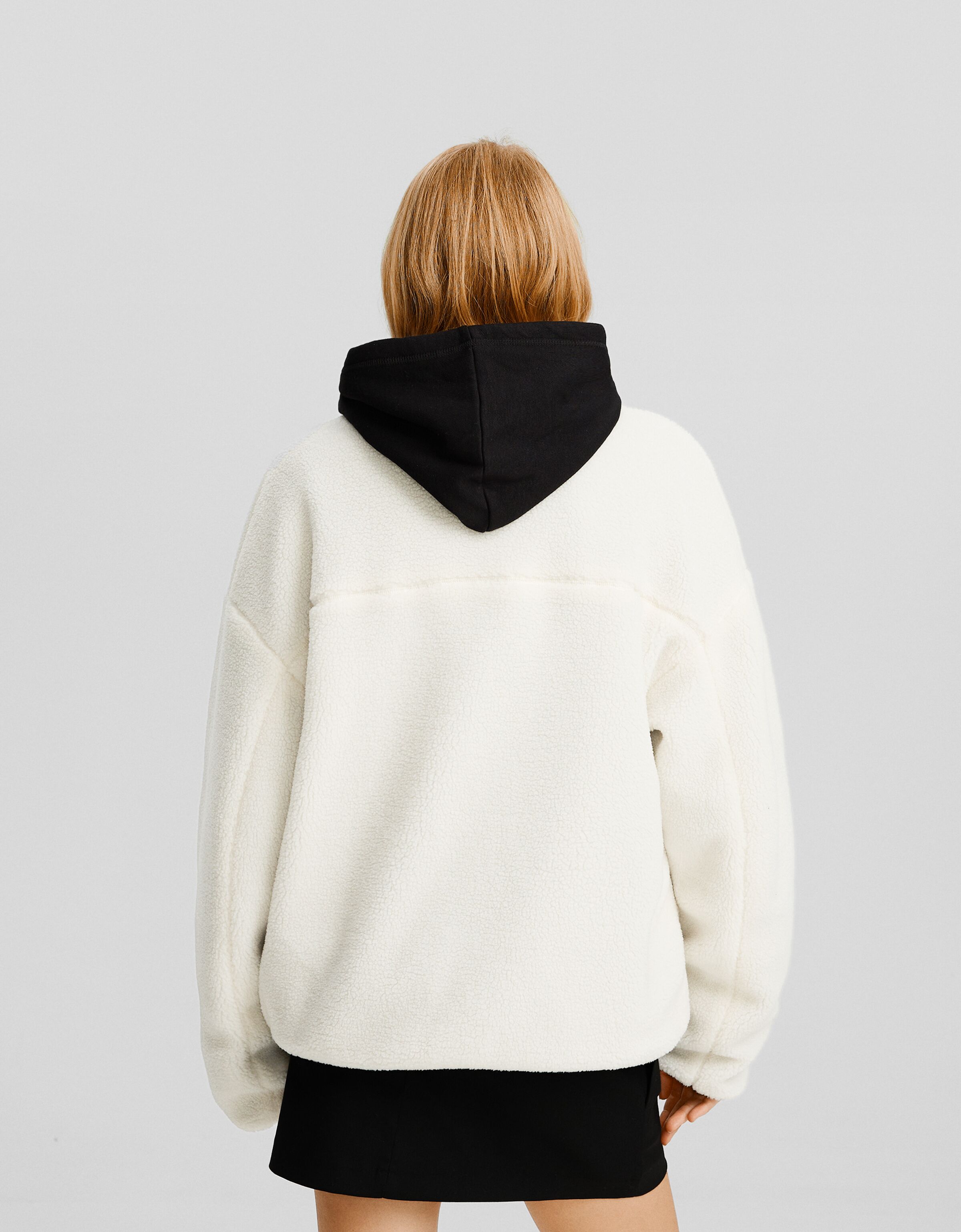 Faux shearling jacket with technical pocket detail Jackets