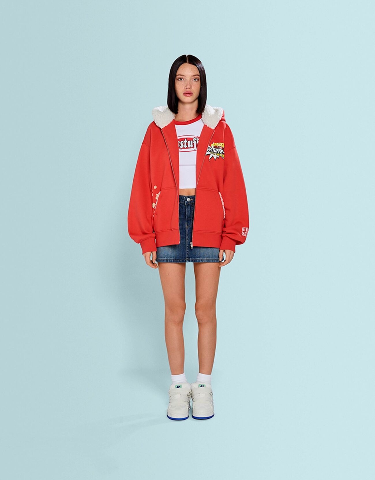bershka zip front boots