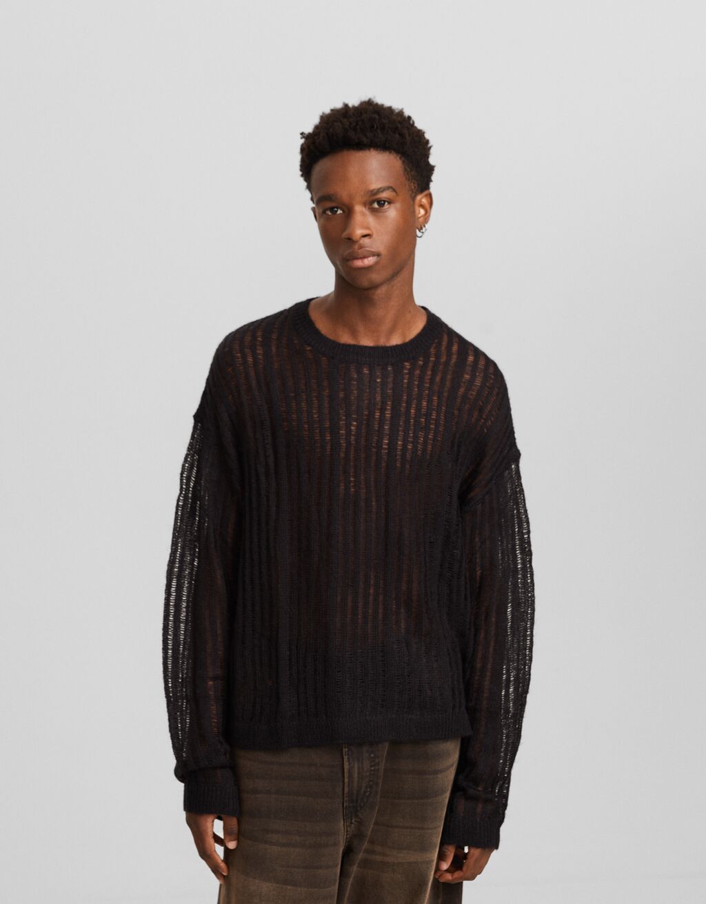 Mens 2025 cropped sweater