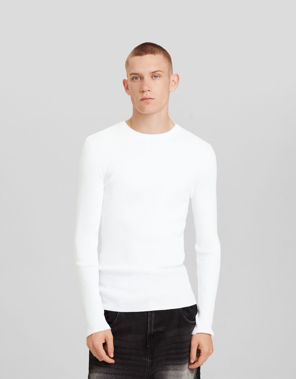 Pull textur maille c tel e Pulls et vestes Homme Bershka