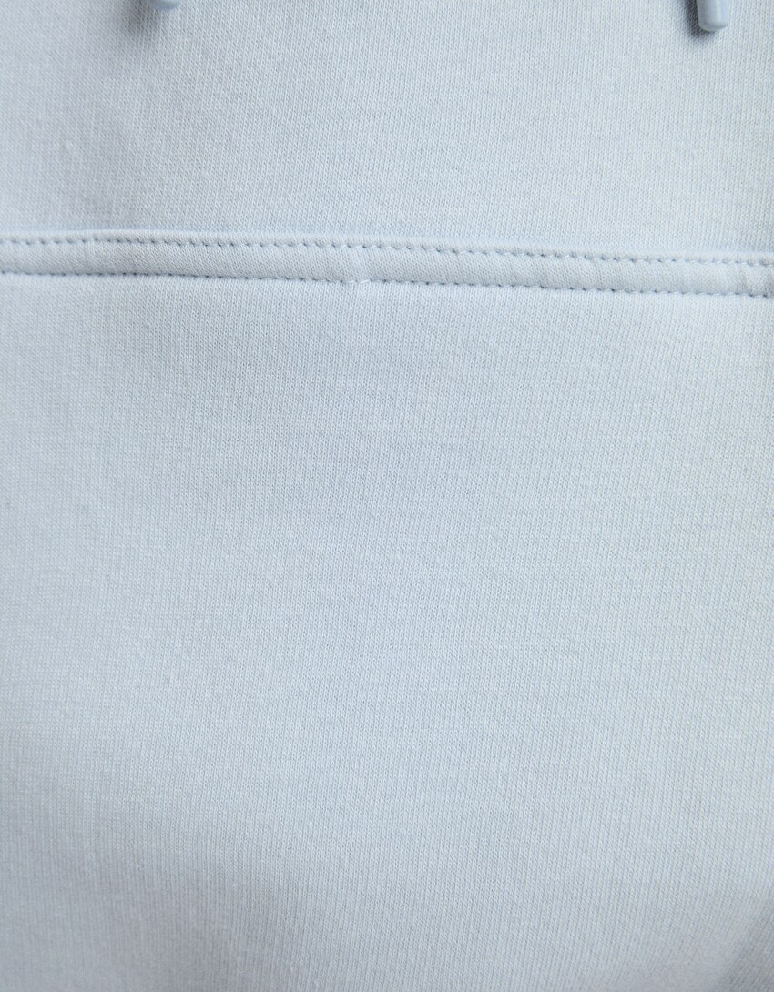 Bluza z kapturem-Jasnoniebieski-6