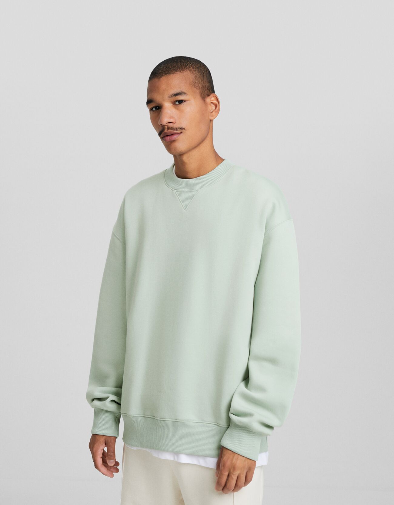 Mens green crew neck on sale sweatshirt