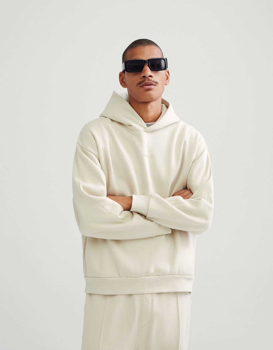 Sudadera capucha boxy fit