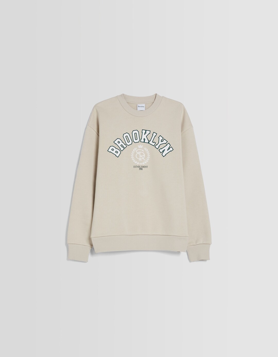 Sudadera cuello redondo print Brooklyn