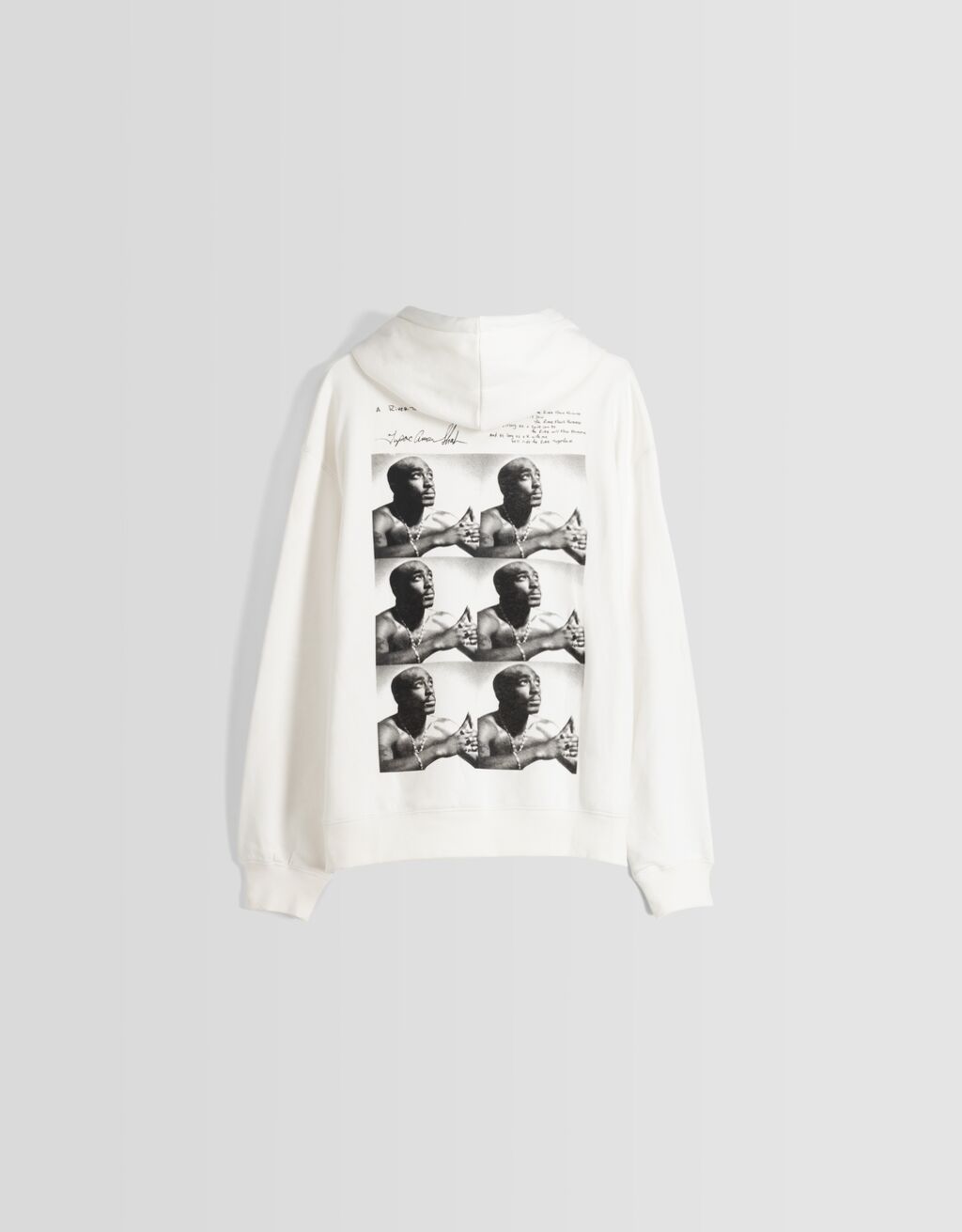 Tupac hoodie bershka clearance