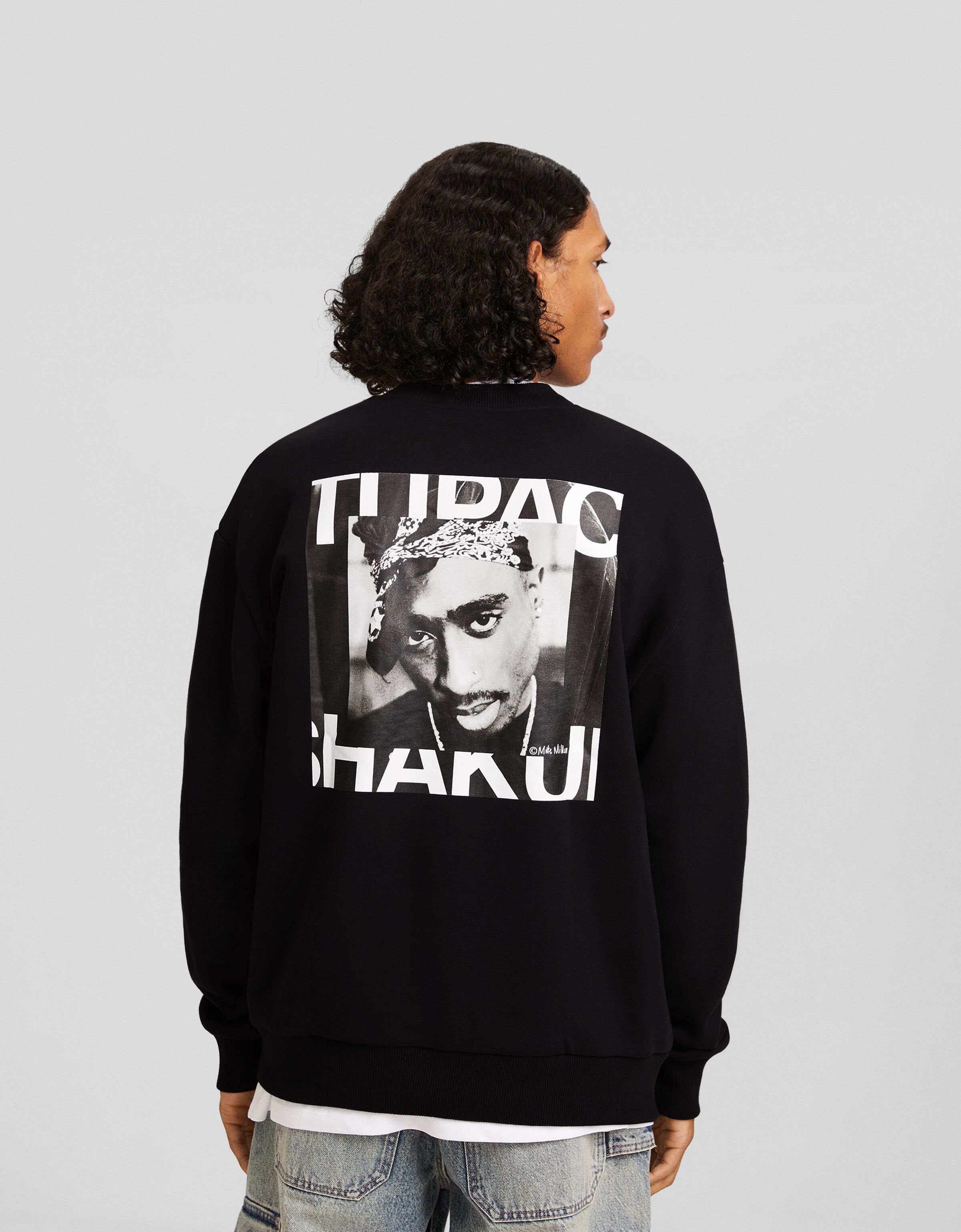 Dessuadora Tupac coll rod Home Bershka