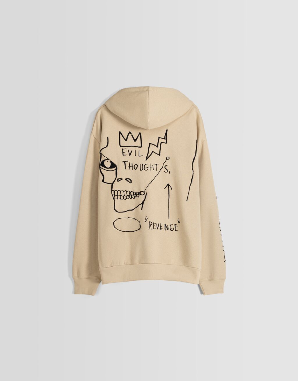 Jean-Michel Basquiat print hoodie - Men | Bershka