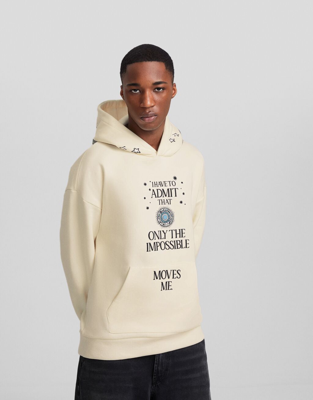 Sudadera capucha print