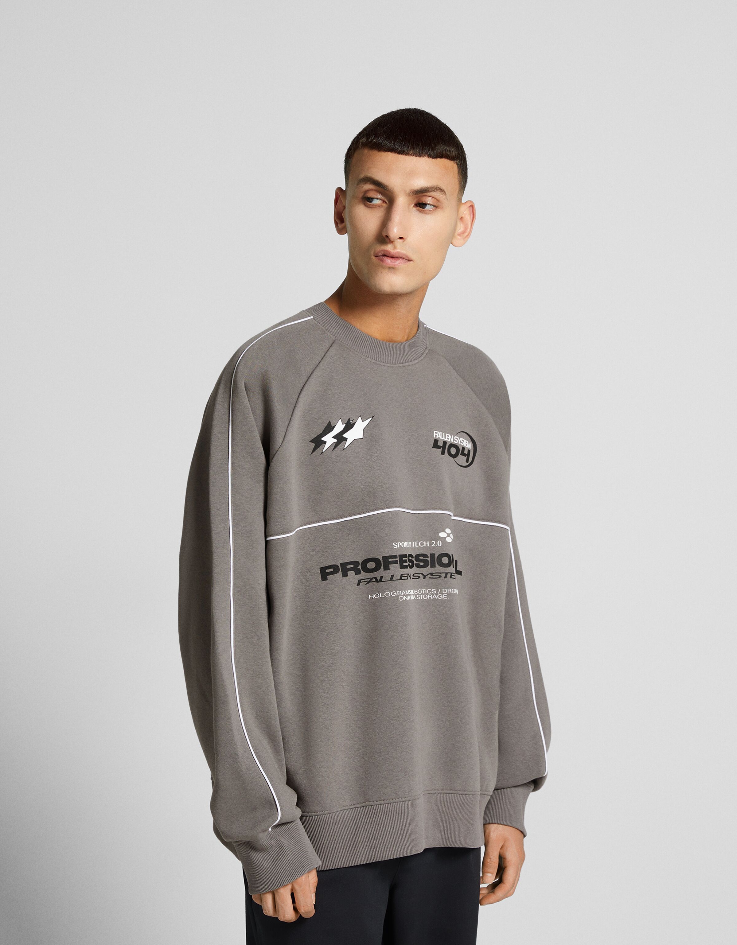 Sudadera print Sudaderas Hombre Bershka