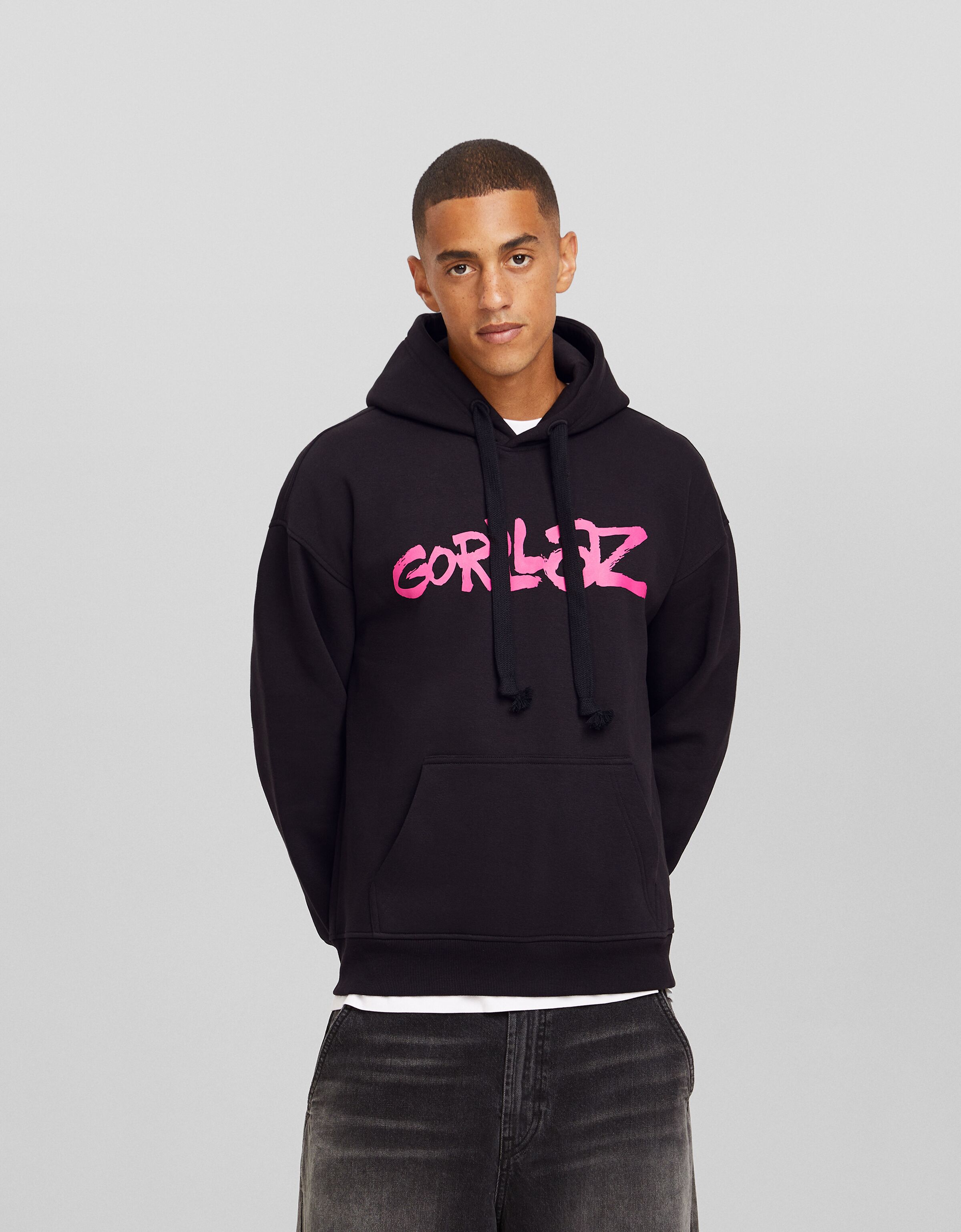 Oversize Gorillaz print hoodie