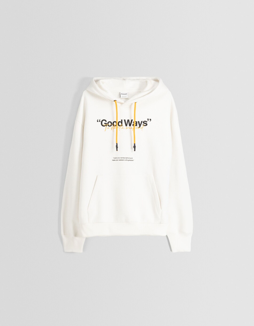 Desenli kapüşonlu sweatshirt