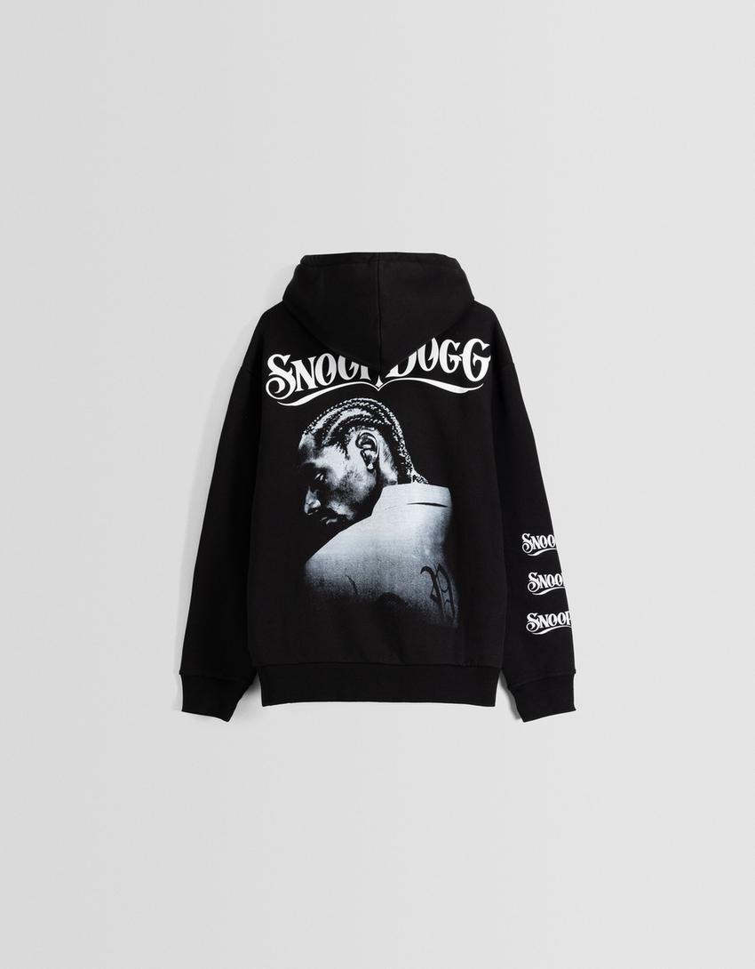 Sweat Snoop Dogg capuche oversize imprimé-Noir-5