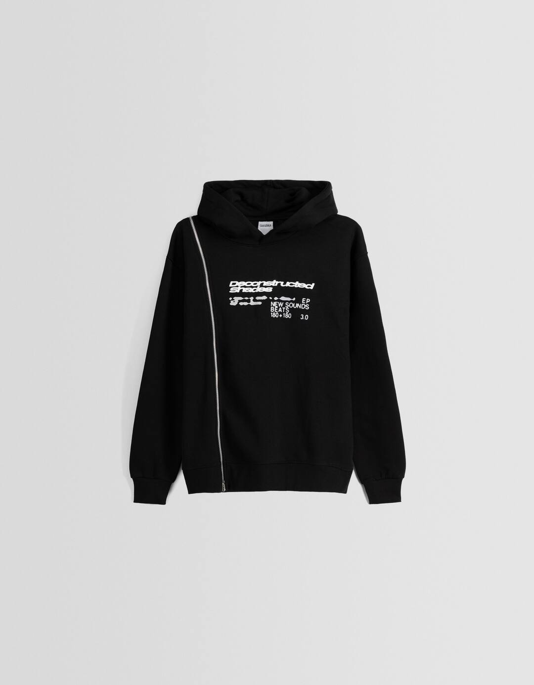 Sudadera capucha cremallera print