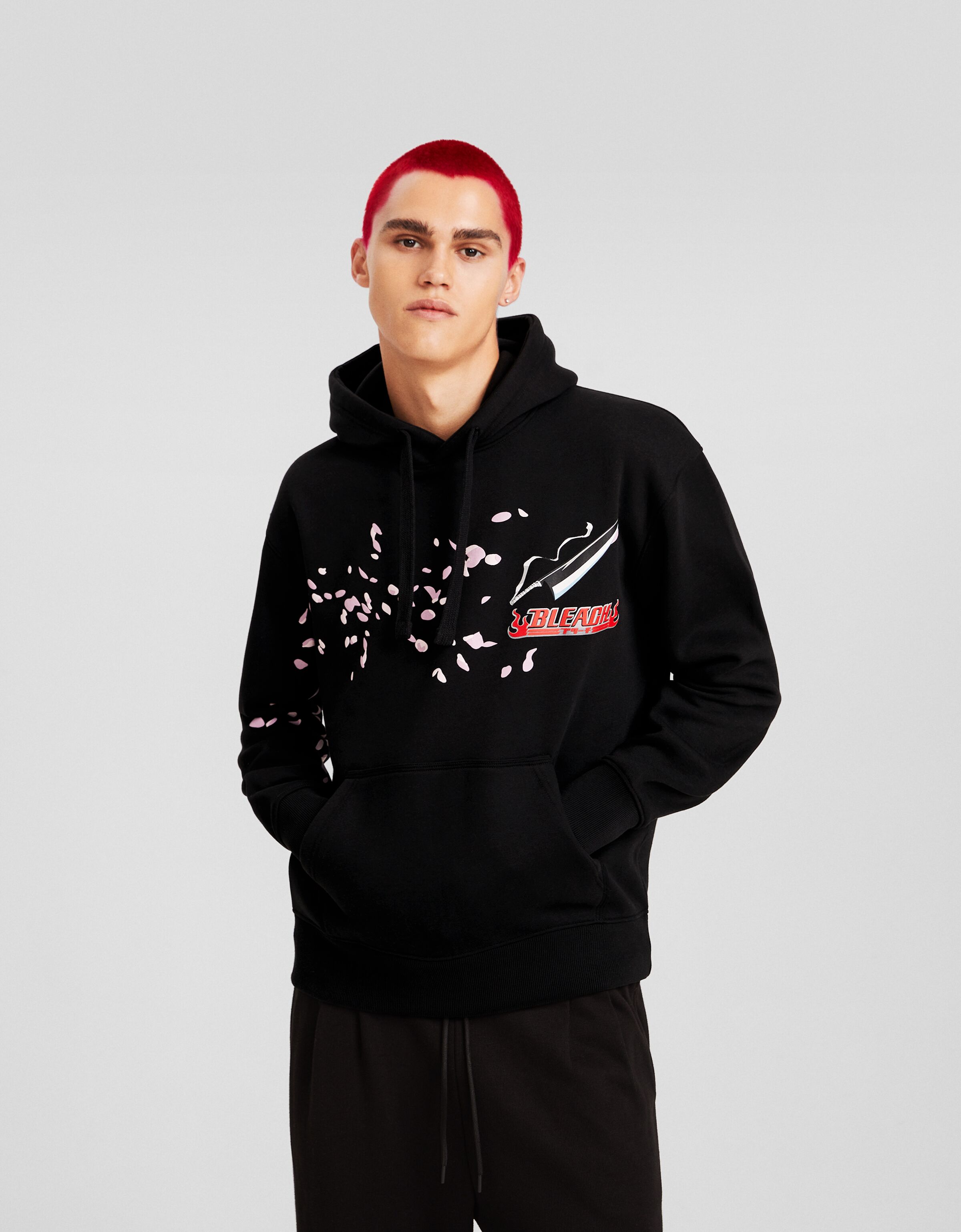 Bleach print oversized hoodie - Sweatshirts & Hoodies - Men | Bershka