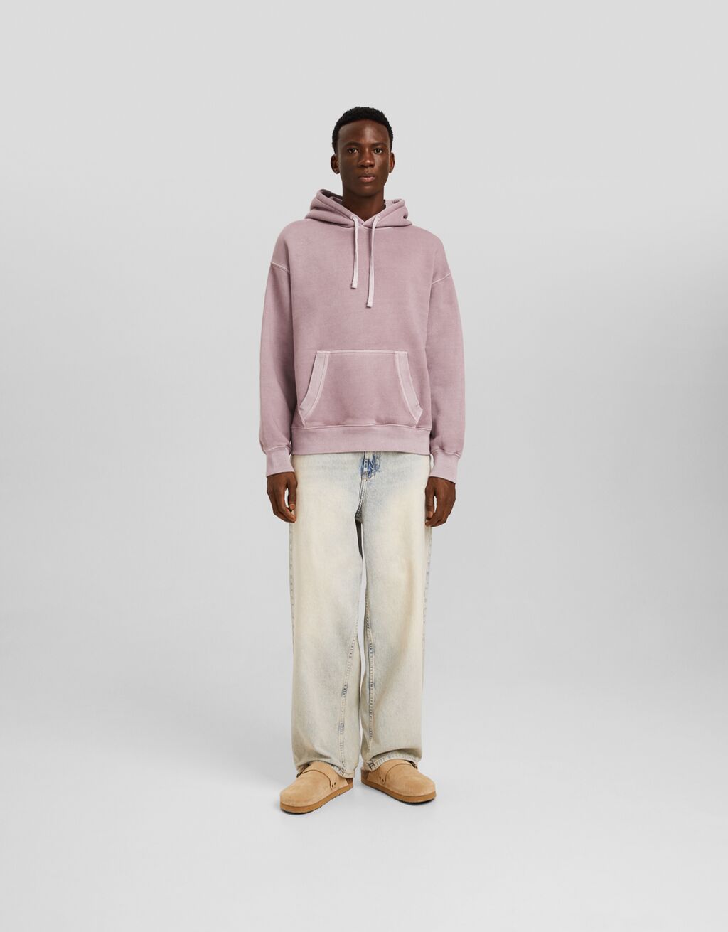 Bershka purple sweatshirt clearance