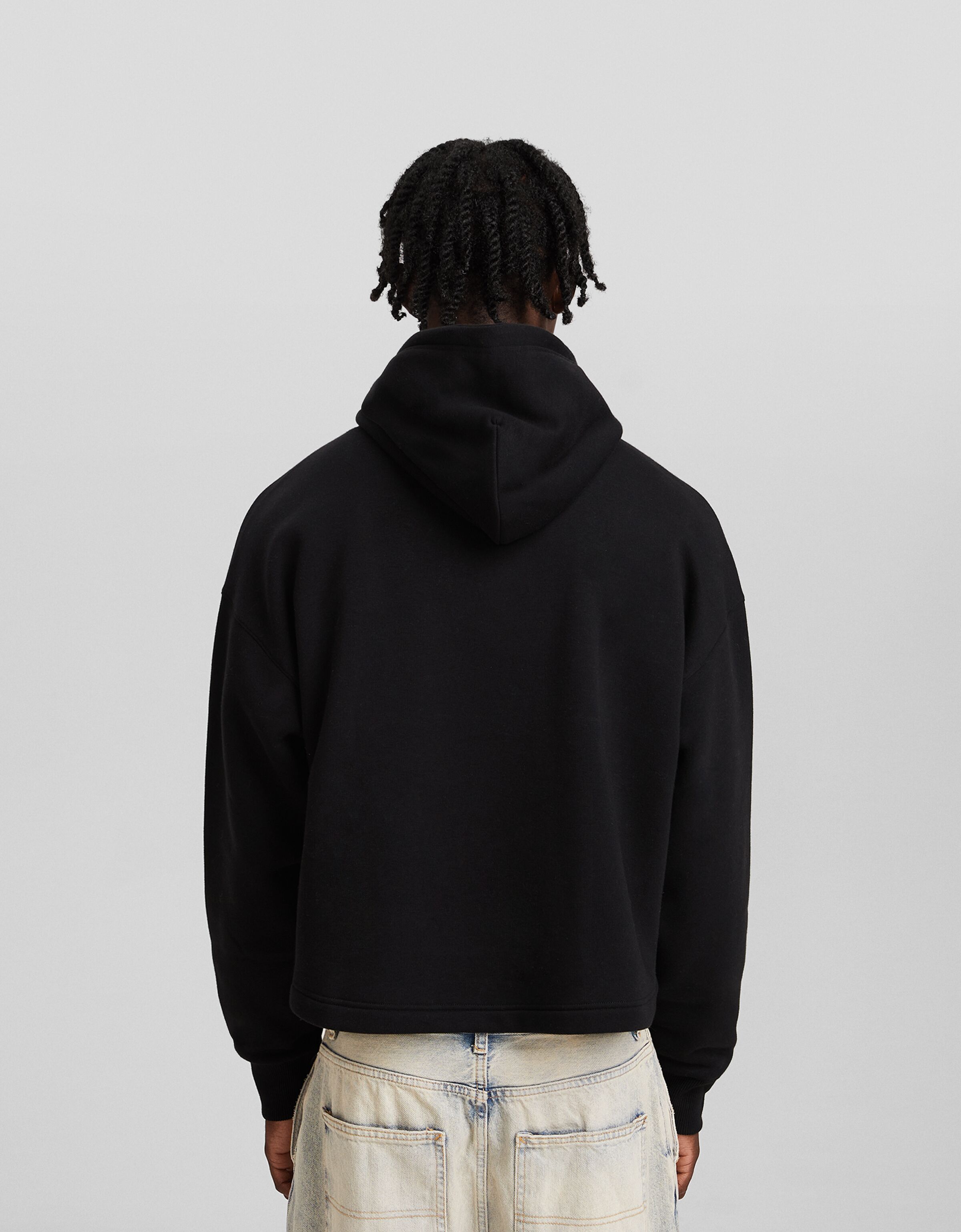 Sudadera cropped bershka store
