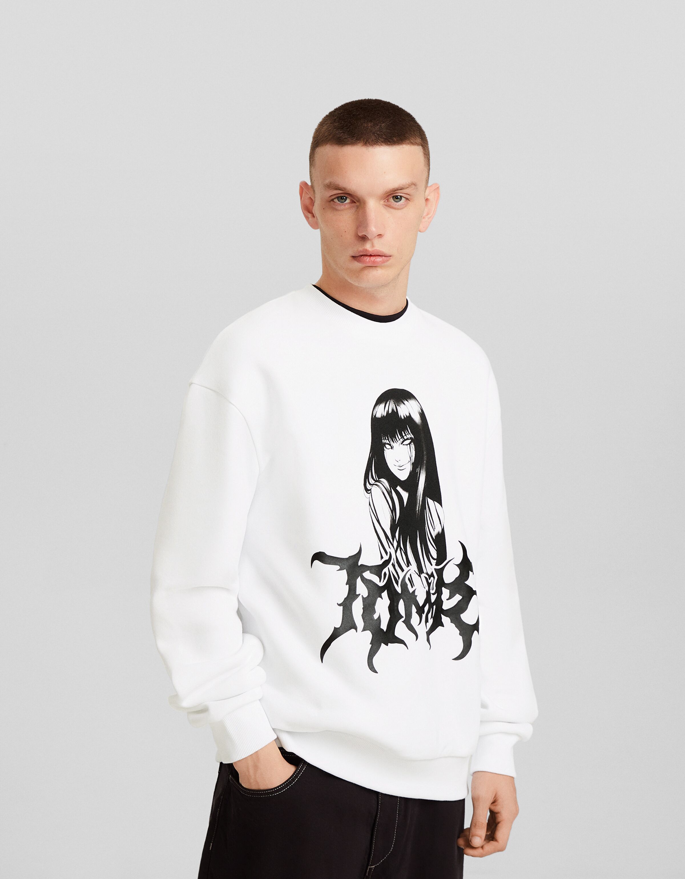 Sweat à capuche online billie eilish x bershka