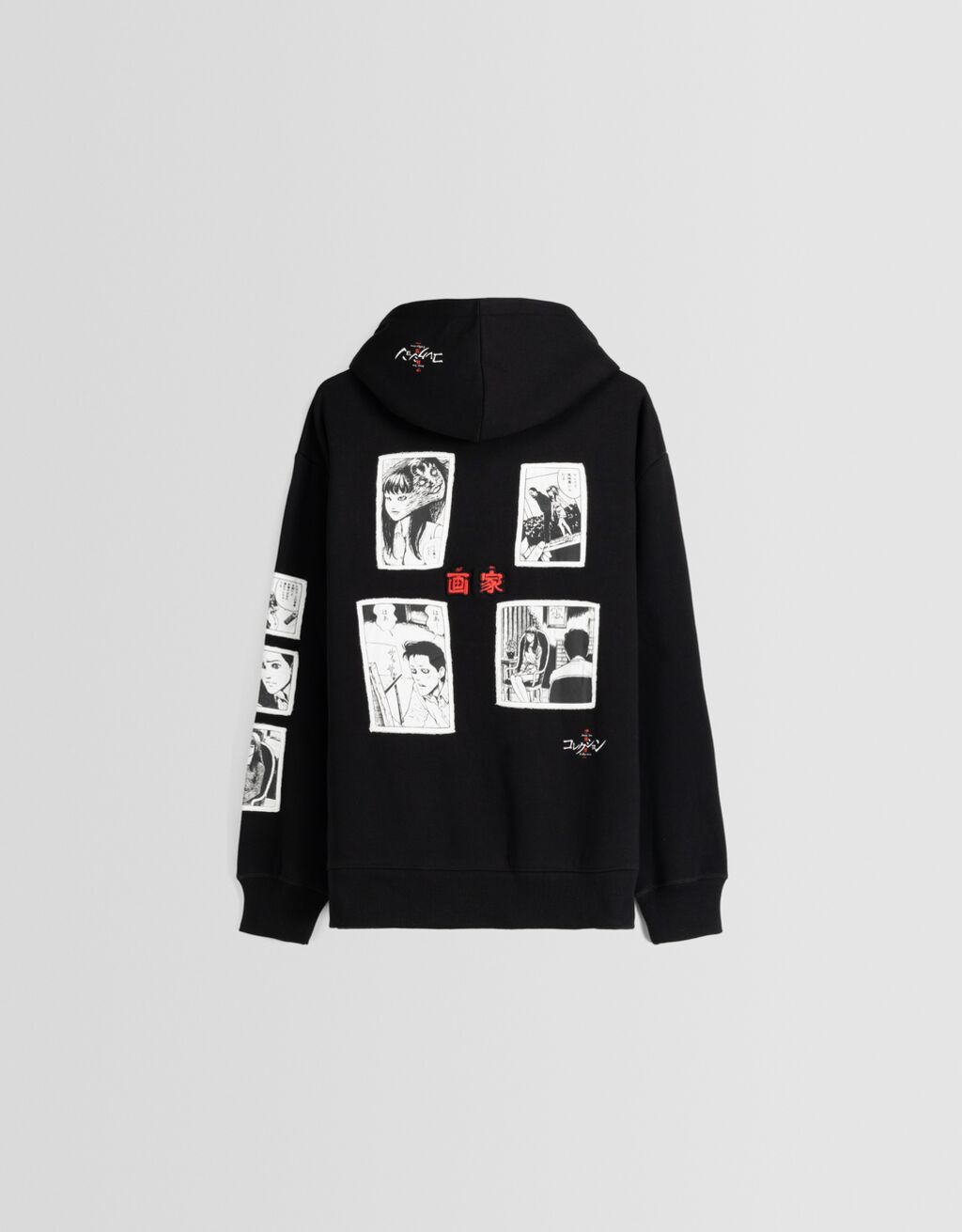 junji-ito-collection-hoodie-with-patches-men-bershka
