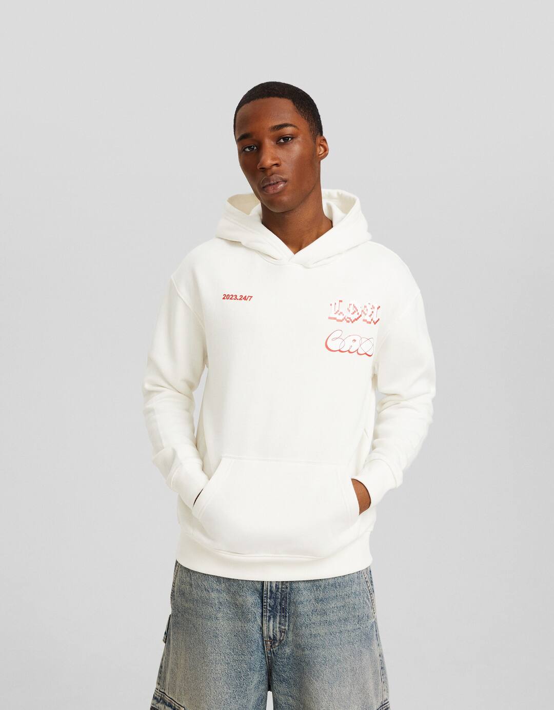Printed hoodie