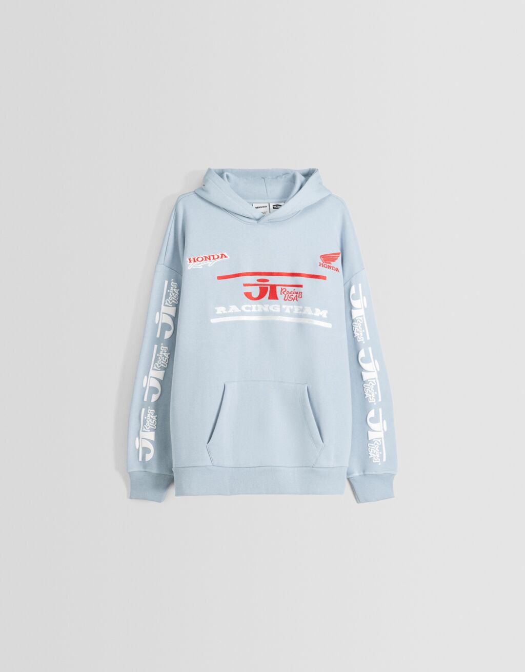Sudadera Honda capucha oversize print