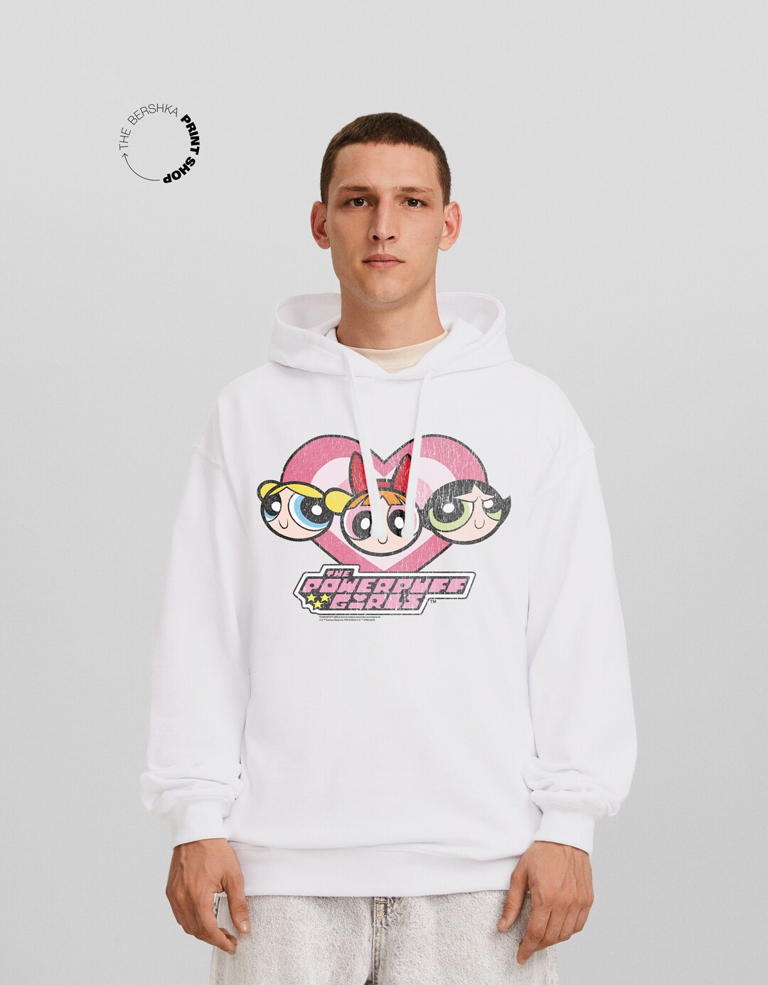 Bedruckter Oversize-Hoodie Powerpuff Girls