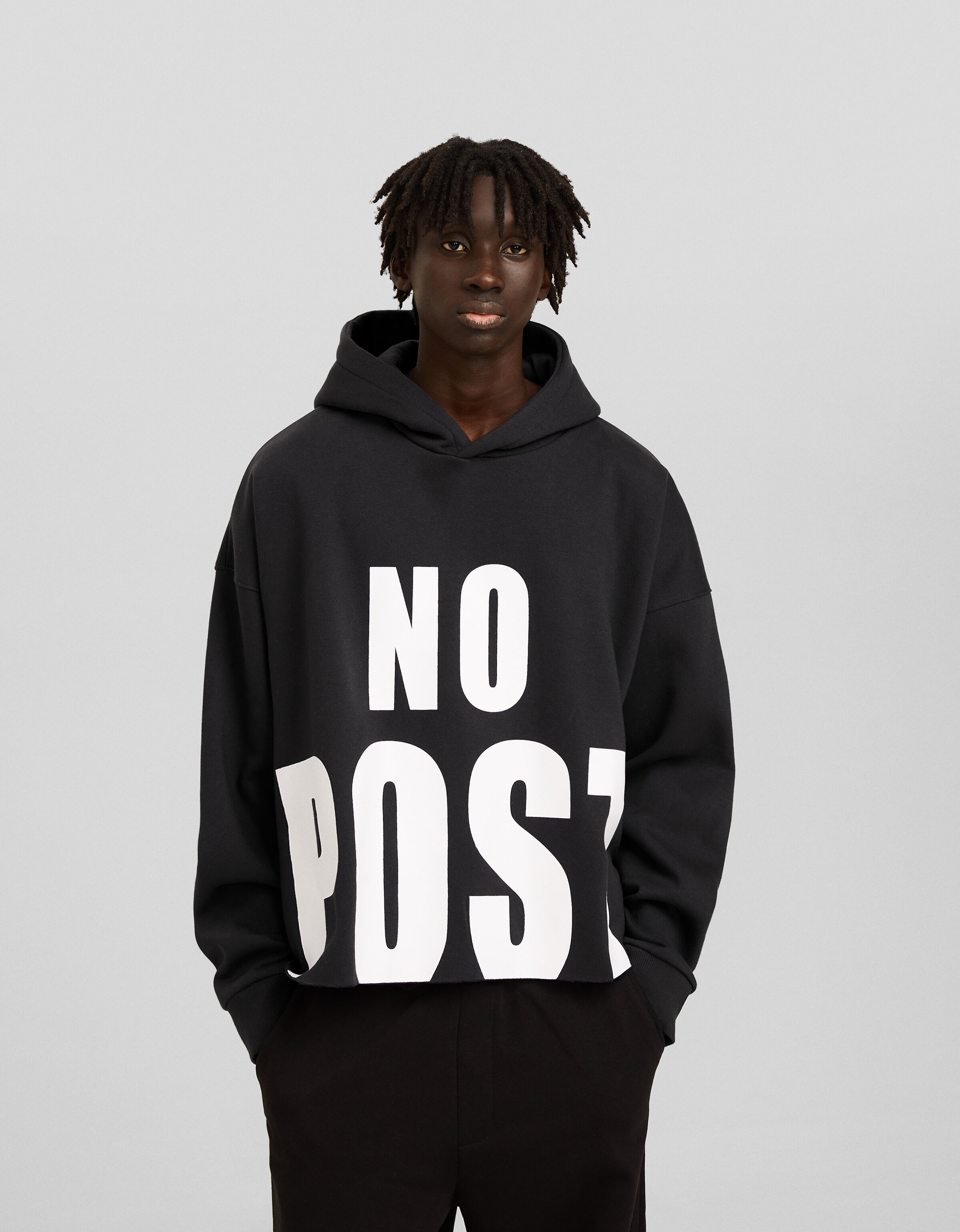 Printed hoodie Sweatshirts Hoodies Men Bershka