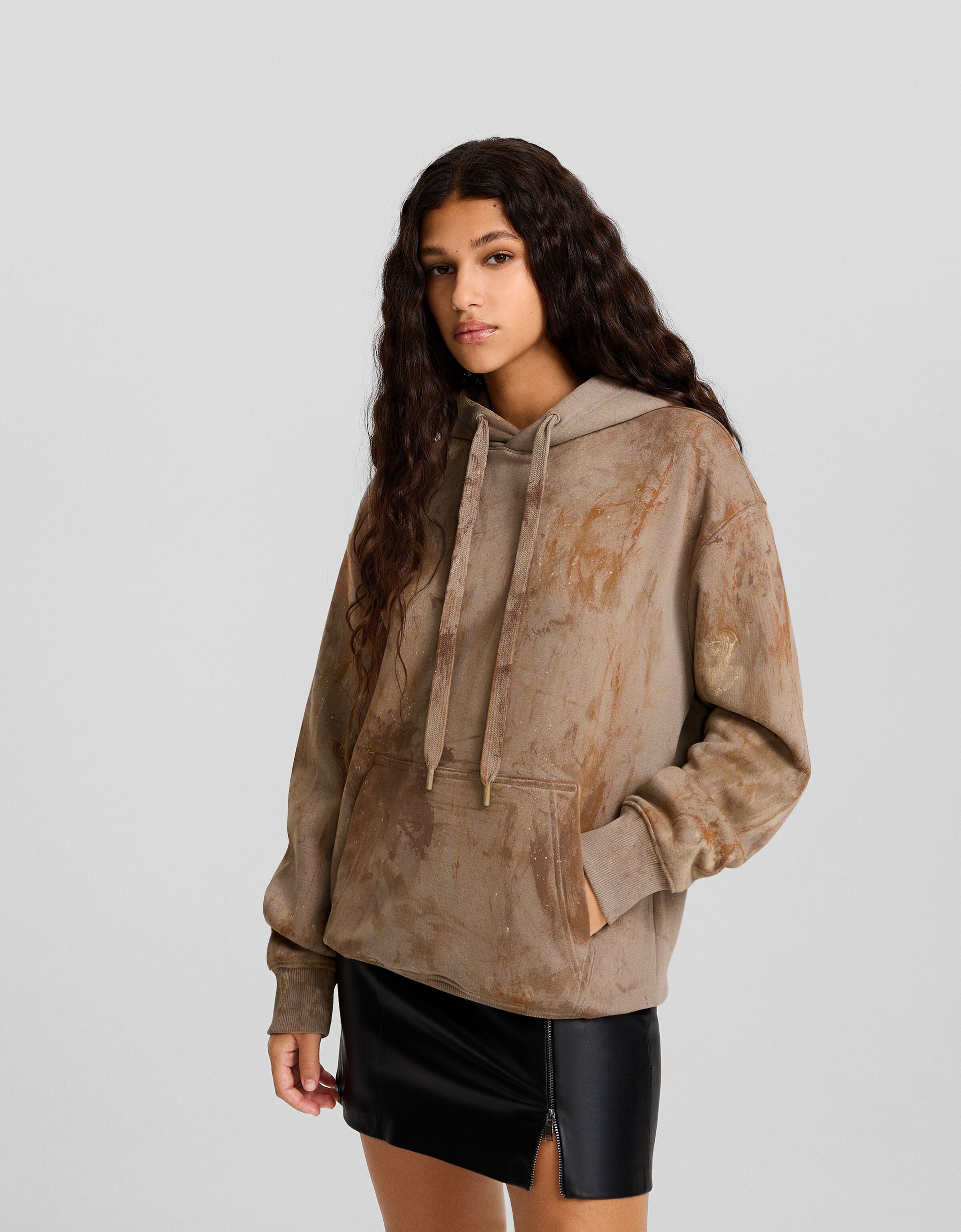 Bershka sudadera tie dye on sale