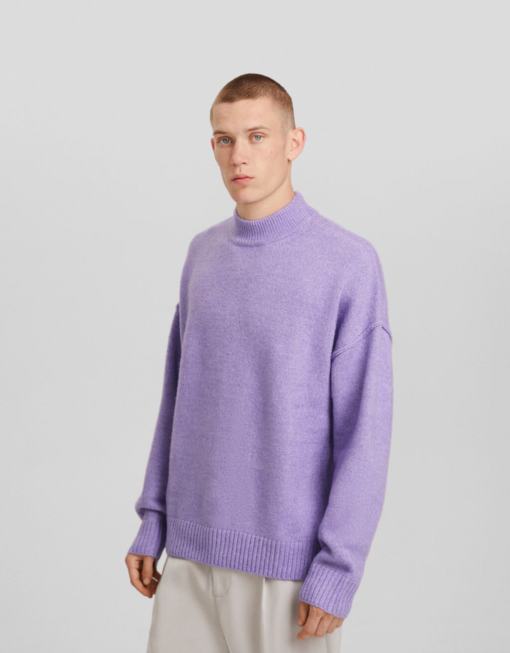 Col roulé homme top bershka