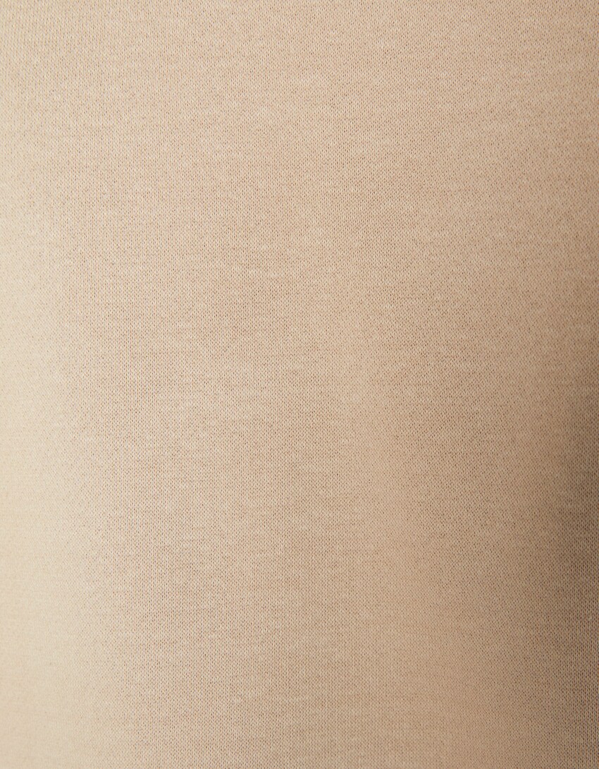 Bluza oversize z golfem-Wielbłądzi-5