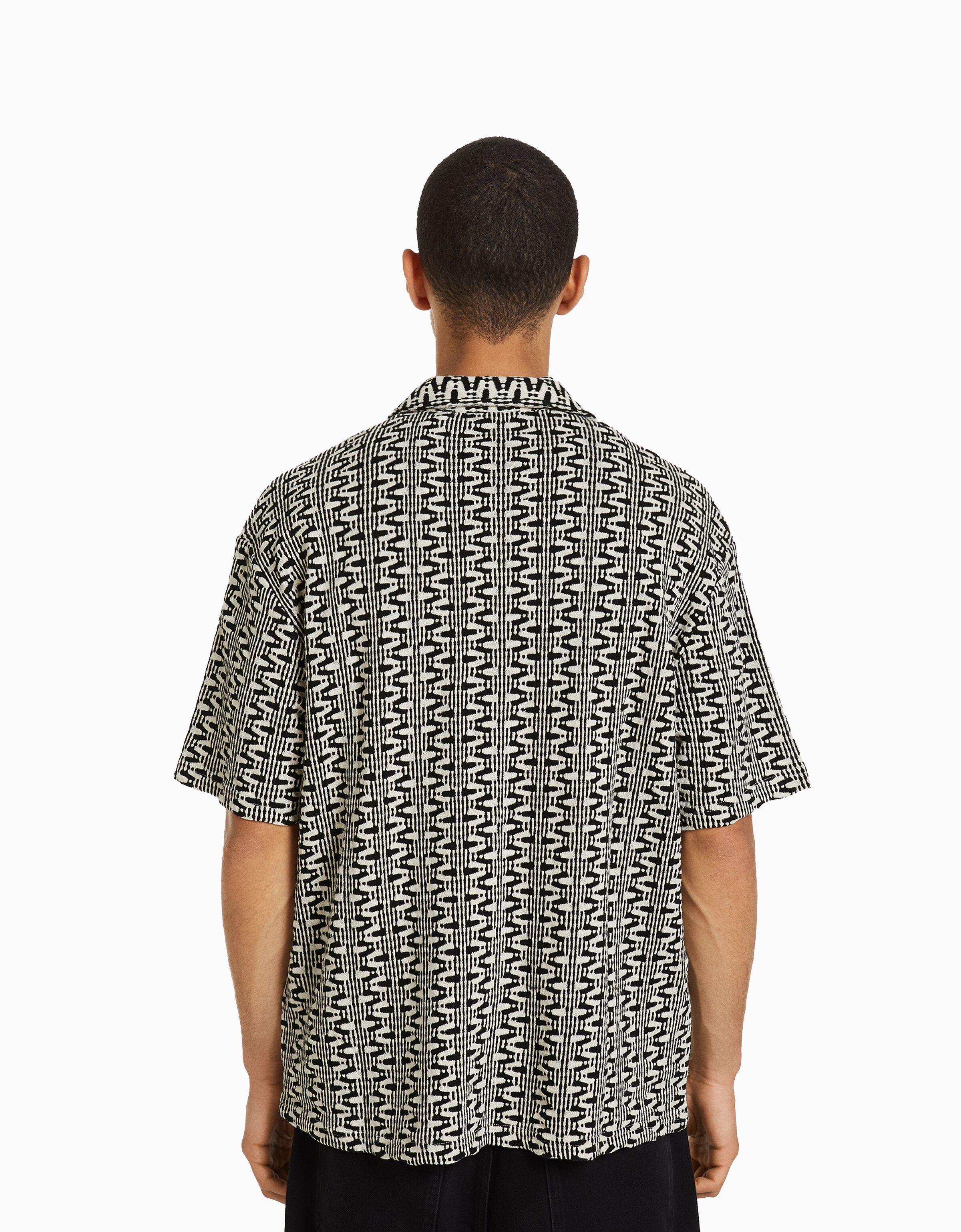 Camisa estampada online bershka