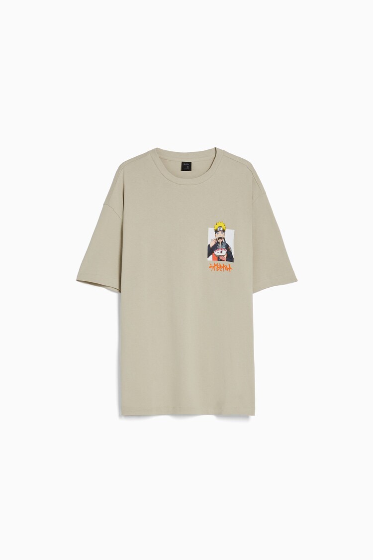 Camiseta Naruto manga corta boxy fit print