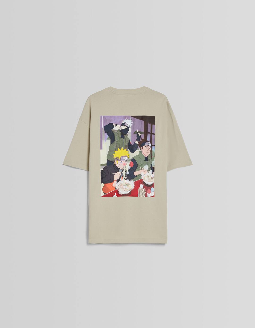 Naruto print boxy fit short sleeve T-shirt